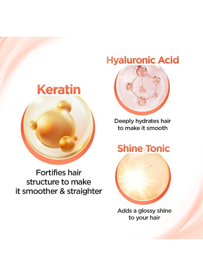 BBLUNT Advanced Smoothening Hair Mask With Keratin & Hyaluronic Acid - 150 G | Makes Hair Frizz-Free & Straight | Deeply Nourishes | Adds Spectacular Shine | For Men & Women - Image 4